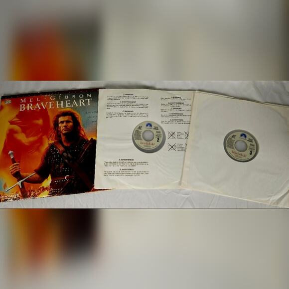 BLACK FRIDAY SALE Laser Disc Movie Set Braveheart Wide-screen edition VINTAGE - Picture 6 of 15